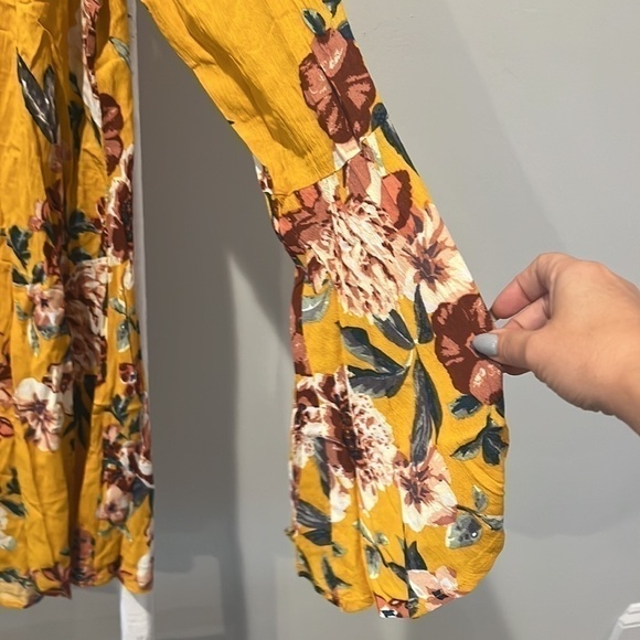 UMGEE marigold floral boho trapeze dress nwt size medium - Picture 8 of 9